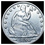 1854-O Silver Half Dollar CHOICE AU