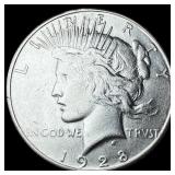 1928 Peace Silver Dollar NEARLY UNCIRCULATED