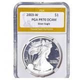 2003-W Silver Eagle PGA PR70 DCAM