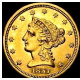 1857 $2.50 Gold Quarter Eagle