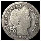 1897-O Silver Barber Dime NICELY CIRCULATED