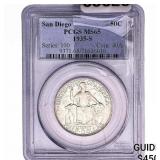 1935-S San Diego Half Dollar PCGS MS65