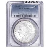 1902-O Morgan Silver Dollar PCGS MS63