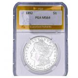 1892 Morgan Silver Dollar PGA MS64