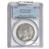 1829 Capped Bust Half Dollar PCGS AU55