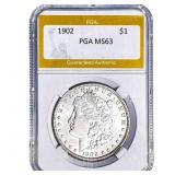 1902 Morgan Silver Dollar PGA MS63