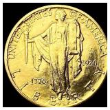 1926 Gold $2.50 Sesquicentennial Quarter Eagle UNC