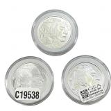 [3 Coins] Silver Buffalo 1oz Coin