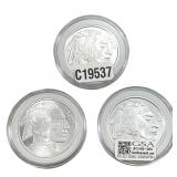 [3 Coins] Silver Buffalo 1oz Coin