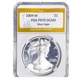 2004-W Silver Eagle PGA PR70 DCAM