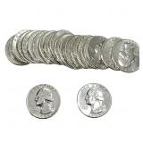 [20 Coins] 1958 Washington Silver Quarter