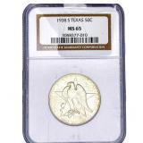 1938-S Texas Half Dollar NGC MS65