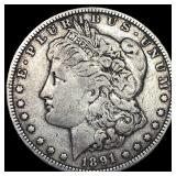 1891-O Silver Morgan Dollar ABOUT UNCIRCULATED