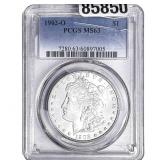 1902-O Morgan Silver Dollar PCGS MS63