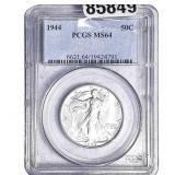 1944 Walking Liberty Half Dollar PCGS MS64