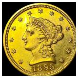 1895 Liberty Head Gold Quarter Eagle $2.50 UNCIRCU