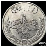 1925 Afghanstistan Silver 1 Afghani CLOSELY UNCIRC