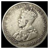 1931 Australia Silver 1 Florin NEARLY UNCIRCULATED