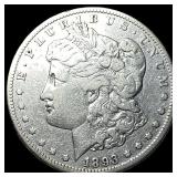 1893-CC Silver Morgan Dollar NEARLY UNCIRCULATED