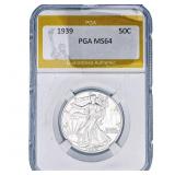 1939 Walking Liberty Half Dollar PGA MS64