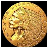 1909 Indian Head Half Eagle $5 Gold UNCIRCULATED