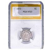 1872 Shield Nickel PGA VF20
