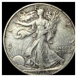 1938-D Silver Walking Liberty Half Dollar NEARLY U