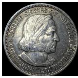 1893 Silver Columbian Half Dollar CLOSELY UNCIRCUL
