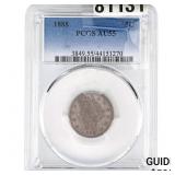 1888 Liberty Victory Nickel PCGS AU55