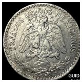 1919 Mexico Silver 50 Centavos CLOSELY UNCIRCULATE