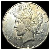 1928-S Silver Peace Dollar UNCIRCULATED