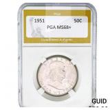 1951 Franklin Half Dollar PGA MS68+