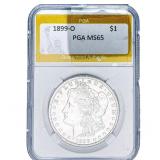 1899-O Morgan Silver Dollar PGA MS65