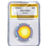 1936-D Arkansas Half Dollar PGA MS66+ Monster