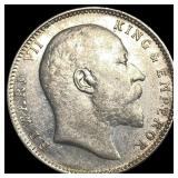 1905 British India Silver 1 Rupee CLOSELY UNCIRCUL
