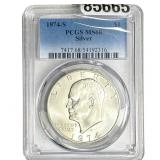 1974-S Eisenhower Dollar PCGS MS68 Silver
