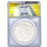 1923-D Silver Peace Dollar ANACS AU58