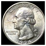 1934 Silver Washington Quarter UNCIRCULATED
