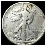 1921-D Silver Walking Liberty Half Dollar LIGHTLY