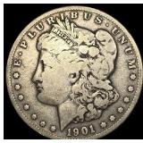 1901-S Silver Morgan Dollar LIGHTLY CIRCULATED
