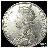 1901 British India Silver 1 Rupee HIGH GRADE