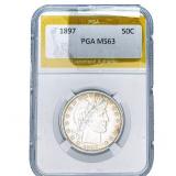 1897 Barber Half Dollar PGA MS63