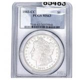 1883-CC Morgan Silver Dollar PCGS MS63