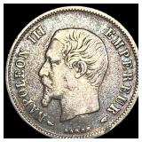 1853 France Silver 10 Centimes NEARLY UNCIRCULATED