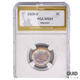 1929-D Buffalo Nickel PGA MS64 Monster