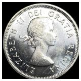 1963 Canada Silver 25 Cents SUPERB GEM BU