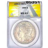 1889 Morgan Silver Dollar ANACS MS63