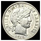 1914 Barber Dime CLOSELY UNCIRCULATED