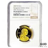 2025-W 1/2oz Gold Sacagawea Dollar NGC PF69 UC
