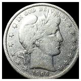 1904 Barber Half Dollar LIGHTLY CIRCULATED